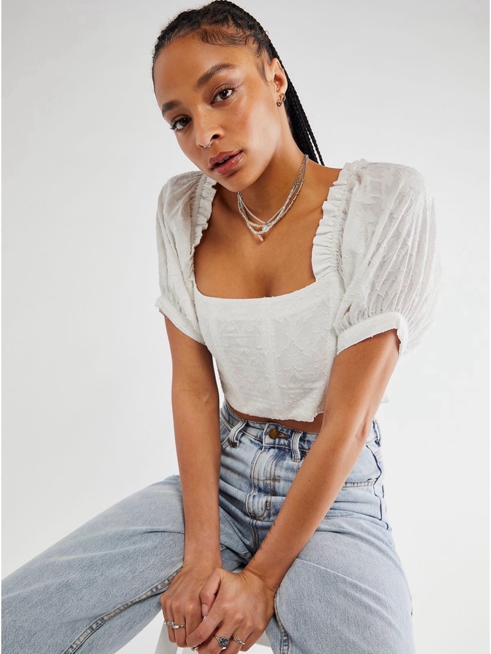 Free People Kinga Cadillac Naples corset top in small